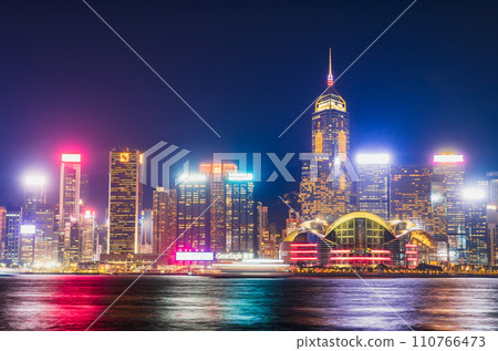 香港百萬夜景維多利亞港 香港百萬夜景維多利亞港 110766473
