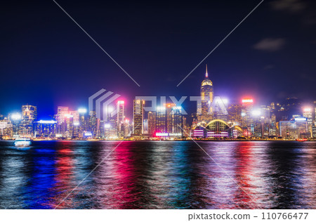 香港百萬夜景維多利亞港 110766477