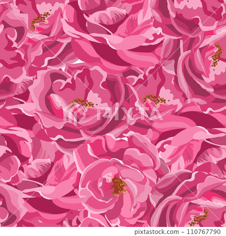 Seamless pattern of pink roses Seamless pattern of pink roses 110767790