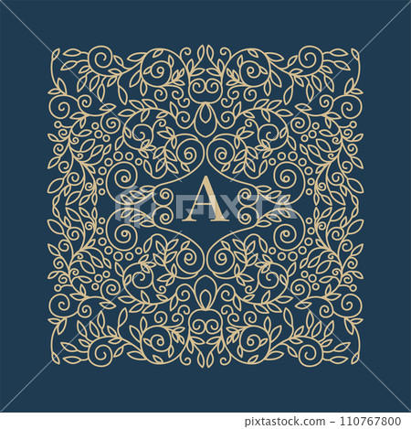 art nouveau frame greeting card art nouveau frame greeting card 110767800