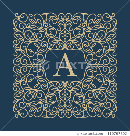 art nouveau frame greeting card art nouveau frame greeting card 110767802
