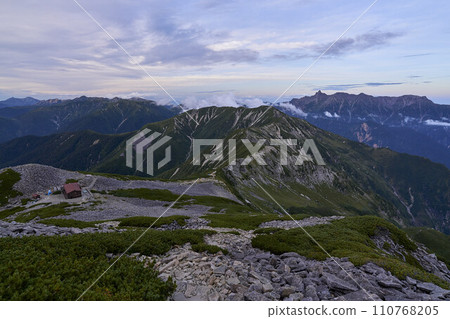 Northeast ridge seen from the summit of Mt. Kasagatake 110768205