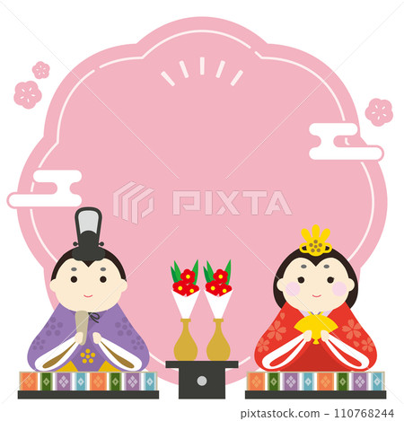 Hinamatsuri: Simple and cute frame Hinamatsuri: Simple and cute frame 110768244