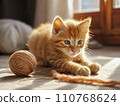 Ginger kitten 110768624