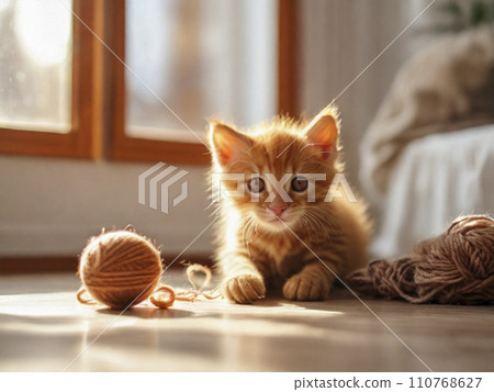 Ginger kitten 110768627