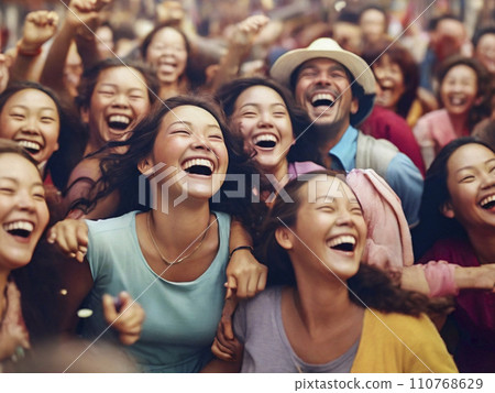 Joyful people 110768629