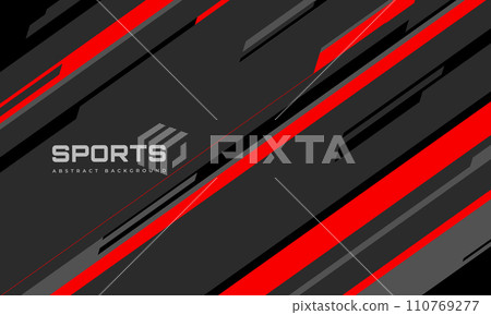 Modern sports banner design with diagonal red and gray lines. Abstract sports background. Modern sports banner design with diagonal red and gray lines. Abstract sports background. 110769277