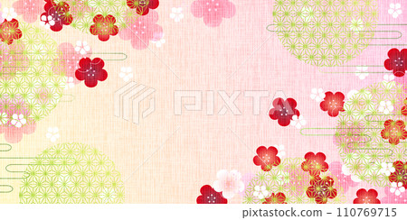 梅花日本圖案 Hinamatsuri 背景 110769715