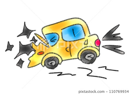 引發事故的汽車 引發事故的汽車 110769934