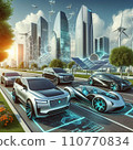 Car of the near future - cool dream eco car [Ai image] 110770834