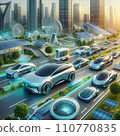Car of the near future - cool dream eco car [Ai image] 110770835