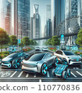 Car of the near future - cool dream eco car [Ai image] 110770836