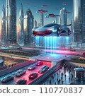 Car of the near future - cool dream eco car [Ai image] 110770837
