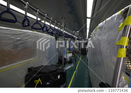 Metro Train station Hyderabad India 110771436