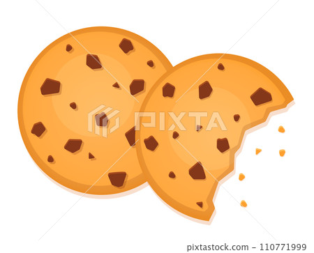 cookies flat design isolated cartoon 110771999