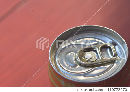Drinking side of canned beverage 110772970