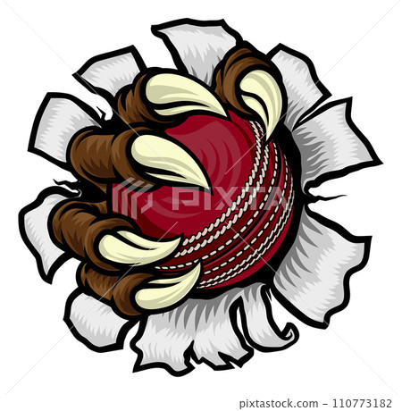 Cricket Ball Claw Cartoon Monster Animal Hand Cricket Ball Claw Cartoon Monster Animal Hand 110773182