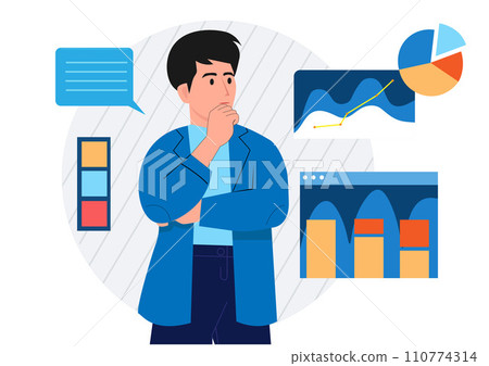 Business, business data analysis, investment and management Business, business data analysis, investment and management 110774314