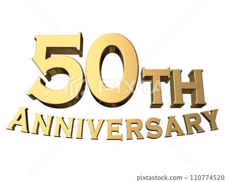 3DCG characters "50th Anniversary/50th Anniversary" Gold, Gold 110774520
