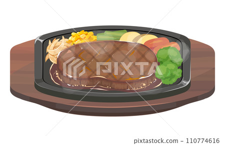 牛排的插圖 110774616