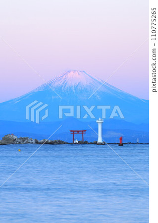 Venus Belt Fuji seen from Manase Coast Venus Belt Fuji seen from Manase Coast 110775265