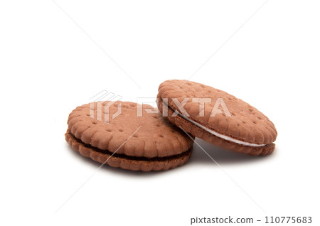 cookies isolated on the white. tasty delicious. 110775683