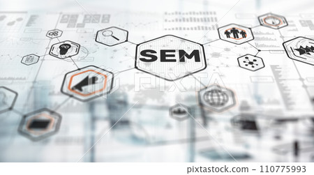 SEM Search Engine Optimization Marketing. Assistance in the selection of clients 110775993