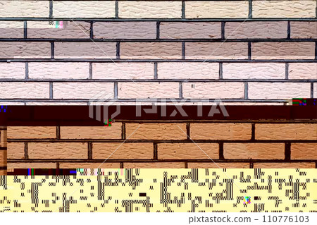 Glitched Screen Vector Background For Creative Design 110776103