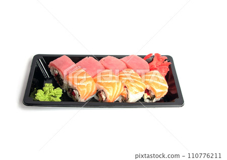 philadelphia roll on white/ Very tasty 110776211