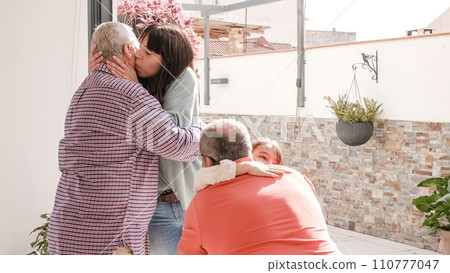 Granddaughter's emotional encounter with their gay grandparents Granddaughter's emotional encounter with their gay grandparents 110777047