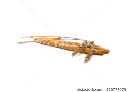Bread sticks isolated wheat 110777079