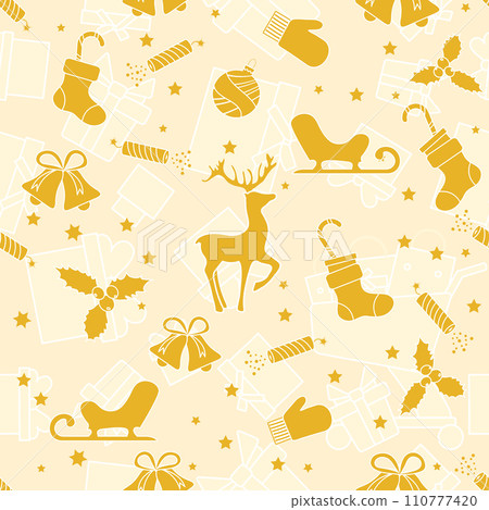 Pattern New year Merry Christmas Winter Holiday Pattern New year Merry Christmas Winter Holiday 110777420
