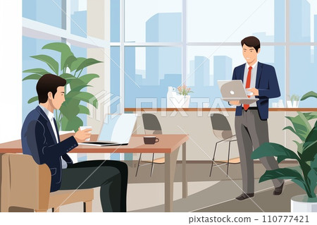 Office life for new employees Office life for new employees 110777421