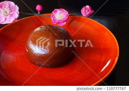 Karinto manju and plum blossoms Karinto manju and plum blossoms 110777767