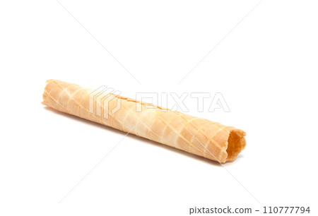 Waffle rolls isolated on the white background 110777794