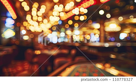 casino bokeh light abstract blur background 110778327