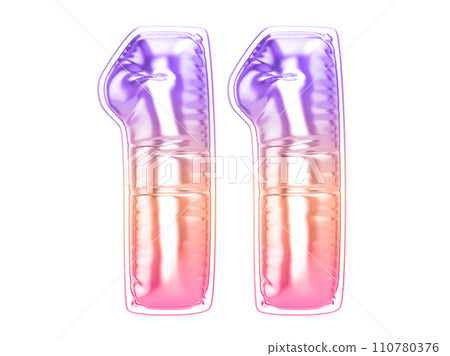 Balloon Number 3D Rendering Balloon Number 3D Rendering 110780376