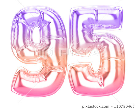Balloon Number 3D Rendering Balloon Number 3D Rendering 110780465
