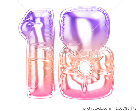Balloon Number 3D Rendering Balloon Number 3D Rendering 110780472