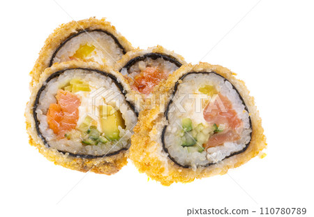 fried rolls isolated 110780789