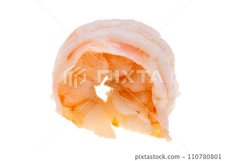 tiger shrimp meat isolated 110780801
