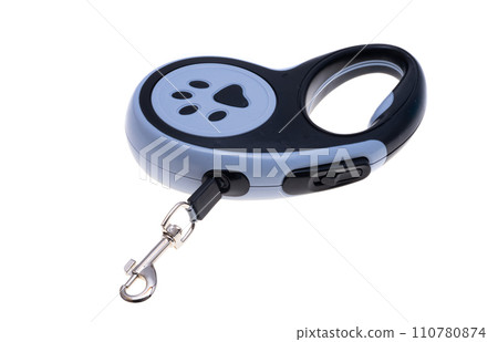 Dog Leash Automatic Retractable isolated 110780874