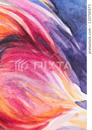 painted in watercolor on a white background painted in watercolor on a white background 110780973