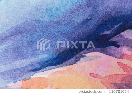 painted in watercolor on a white background painted in watercolor on a white background 110781034