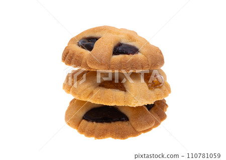 cookies with jam isolated cookies with jam isolated 110781059