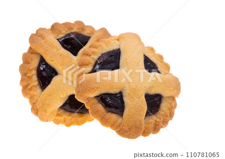 cookies with jam isolated cookies with jam isolated 110781065