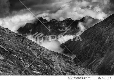 Mountain landscape of the Stubai Alps 110782243