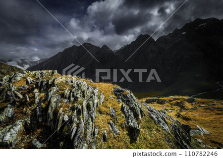 Mountain landscape of the Stubai Alps 110782246