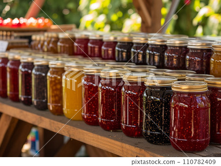AI illustration, colorful jam 110782409