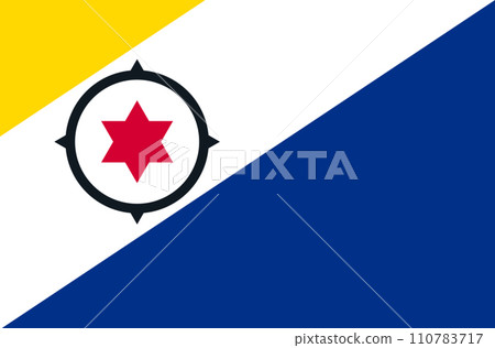 flag of Bonaire. National Bonaire flag. Island country flag of Bonaire. National Bonaire flag. Island country 110783717